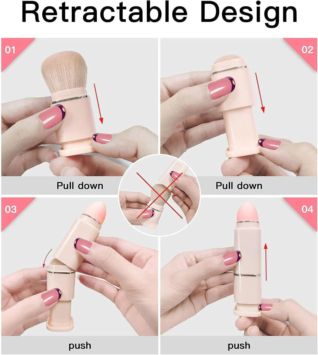 ست برس آرایشی قابل حمل 8 در 1، ابزار زیبایی چند منظوره با برس های پودر، ترکیب، زاویه دار، کانسیلر، کانتور، لب، سایه چشم و اسفنج برای آرایش کامل صورت، کیف شفاف براق و جمع و جور ست برس آرایشی قابل حمل 8 در 1، ابزار زیبایی چند منظوره با برس های پودر، ترکیب، زاویه دار، کانسیلر، کانتور، لب، سایه چشم و اسفنج برای آرایش کامل صورت، کیف شفاف براق و جمع و جور