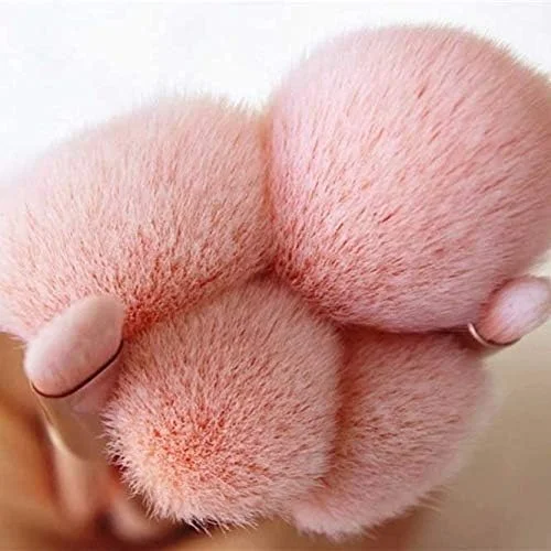 ست برس آرایشی 7 تکه با دسته رزگلد، شامل برس کرم پودر، رژگونه، سایه چشم، لب و ابزارهای آرایش صورت - yubin1993