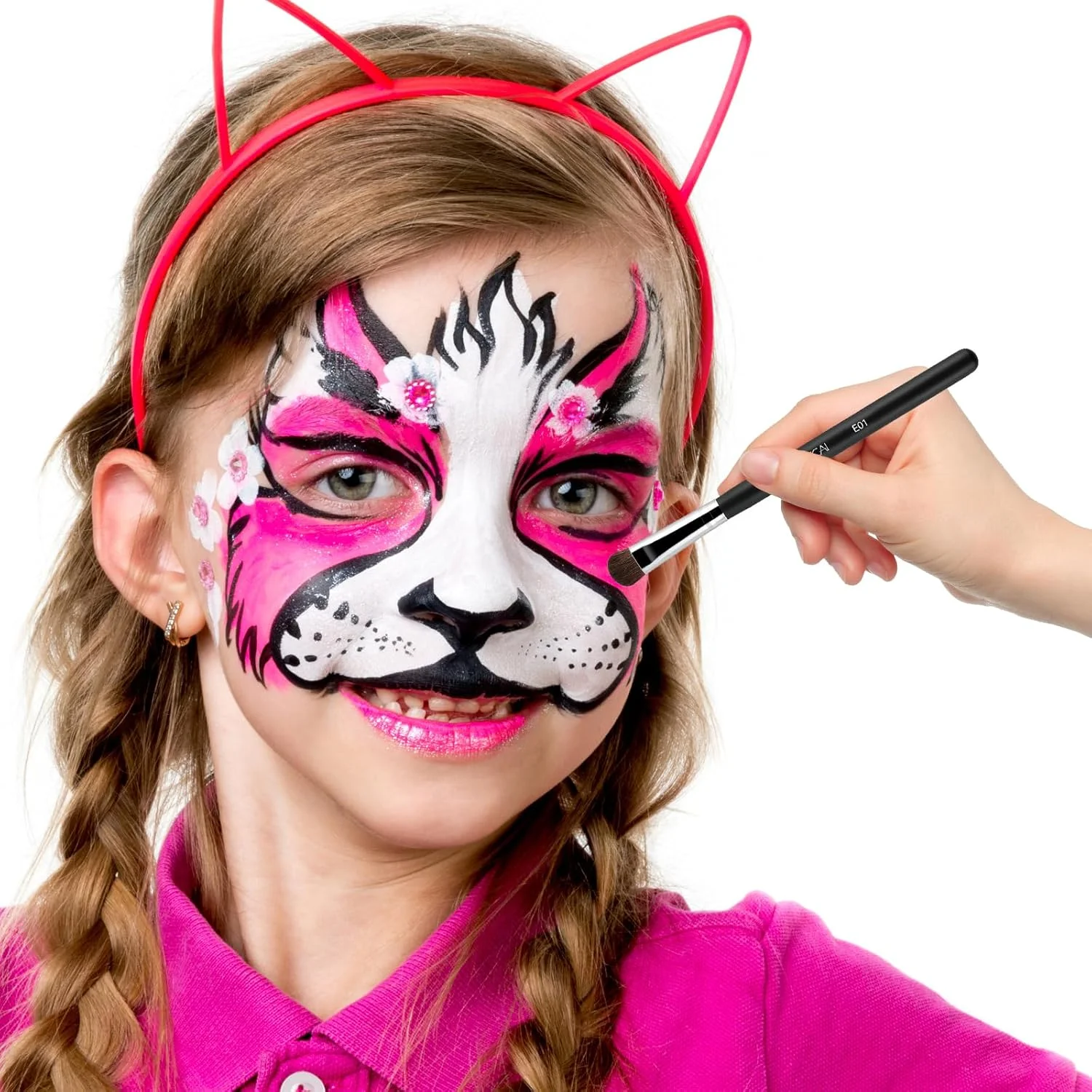 ست برس آرایشی 7 تکه، آرایش کودکان، ست برس آرایشی حرفه ای Wrrtig High برای کودکان، برس آرایشی برای آرایش تئاتر، آرایش کارناوال، برای مبتدیان نقاشی بدن (مشکی) ست برس آرایشی 7 تکه، آرایش کودکان، ست برس آرایشی حرفه ای Wrrtig High برای کودکان، برس آرایشی برای آرایش تئاتر، آرایش کارناوال، برای مبتدیان نقاشی بدن (مشکی)