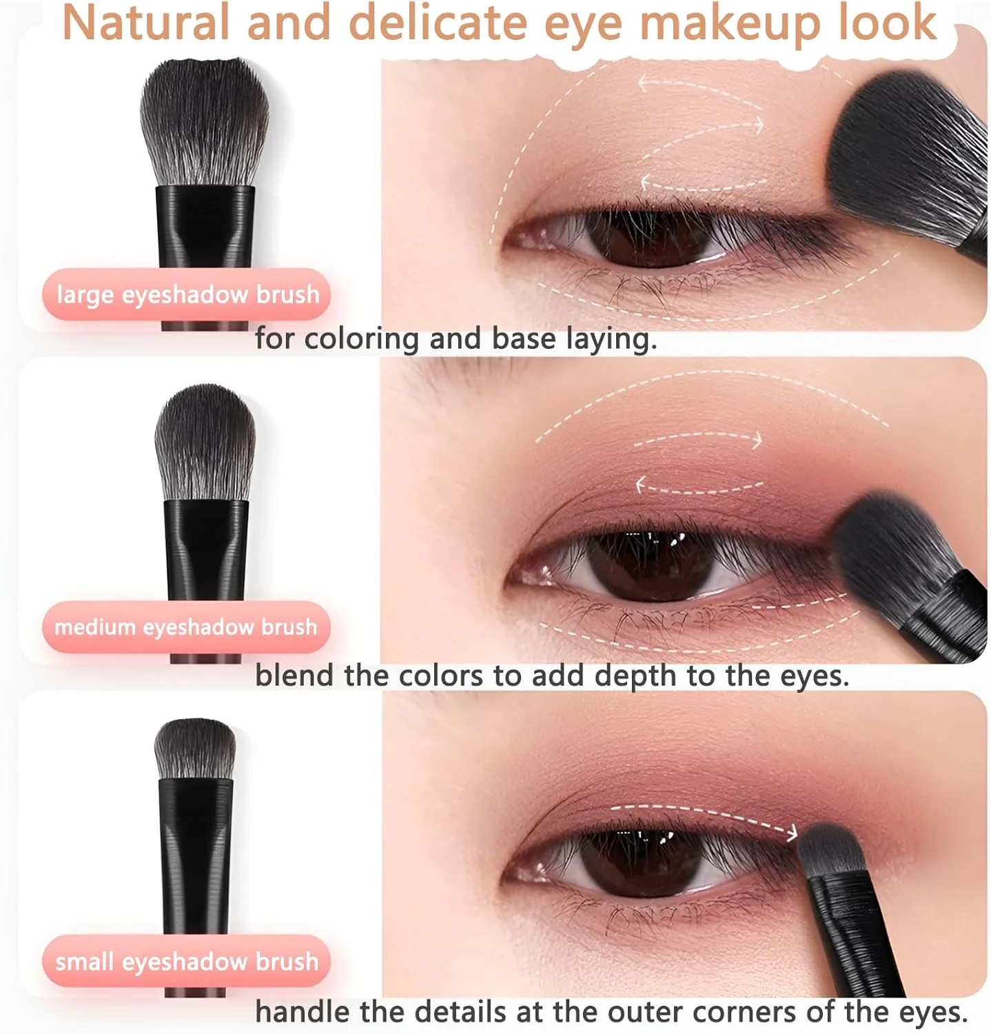 ست 6 عددی براش سایه چشم، ست براش آرایش چشم، براش خط چشم، ابرو، ترکیب کننده، کانسیلر، براش سایه چشم، ابزار آرایش صورت برای مشخص کردن، پخش کردن و سایه زدن، فوق العاده نرم، دسته چوبی راش ست 6 عددی براش سایه چشم، ست براش آرایش چشم، براش خط چشم، ابرو، ترکیب کننده، کانسیلر، براش سایه چشم، ابزار آرایش صورت برای مشخص کردن، پخش کردن و سایه زدن، فوق العاده نرم، دسته چوبی راش