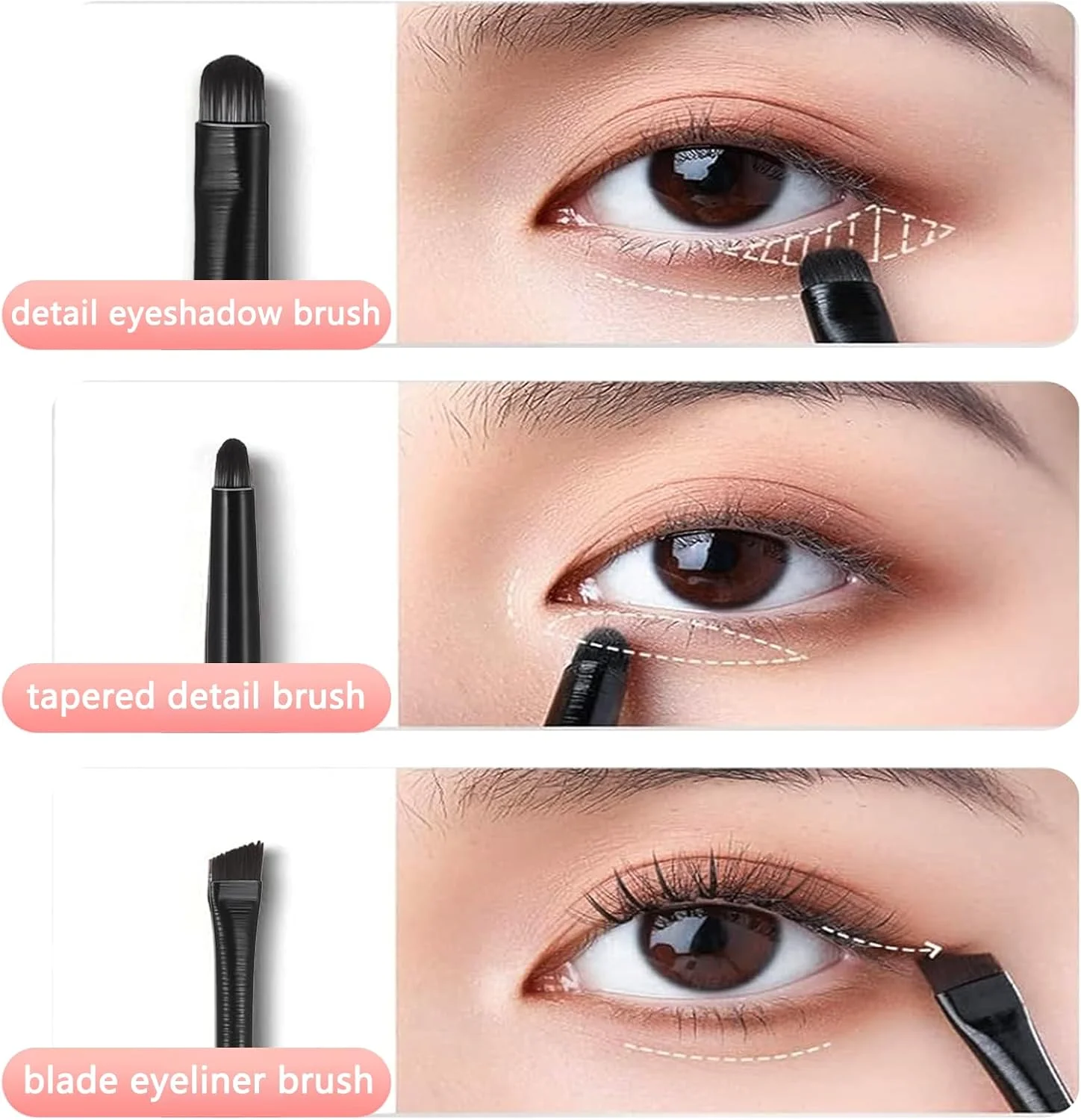 ست 6 عددی براش سایه چشم، ست براش آرایش چشم، براش خط چشم، ابرو، ترکیب کننده، کانسیلر، براش سایه چشم، ابزار آرایش صورت برای مشخص کردن، پخش کردن و سایه زدن، فوق العاده نرم، دسته چوبی راش ست 6 عددی براش سایه چشم، ست براش آرایش چشم، براش خط چشم، ابرو، ترکیب کننده، کانسیلر، براش سایه چشم، ابزار آرایش صورت برای مشخص کردن، پخش کردن و سایه زدن، فوق العاده نرم، دسته چوبی راش