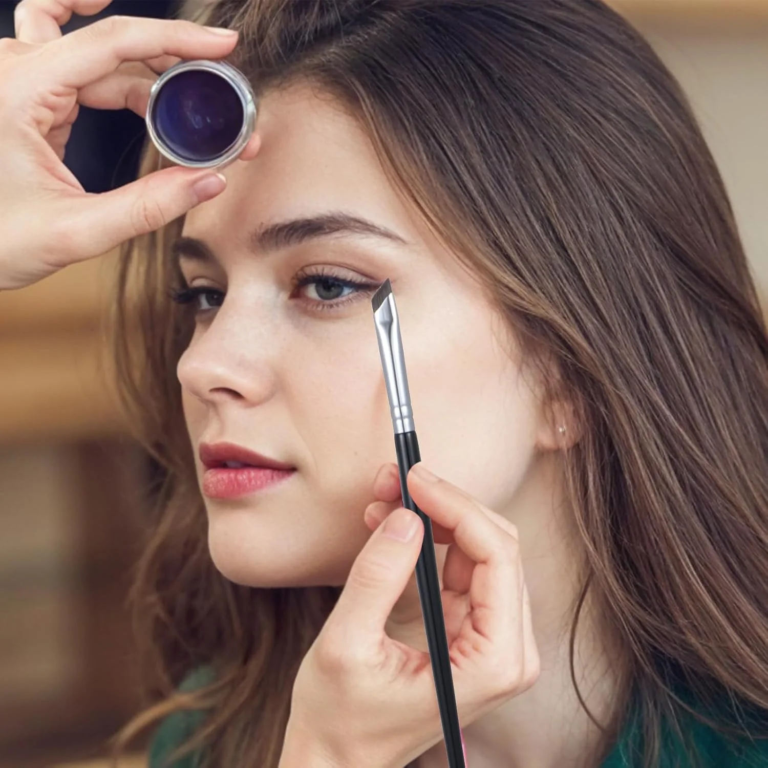 ست 6 عددی برس آرایشی چشم، ابزار خط چشم حرفه ای، برس خط چشم زاویه دار دو سر و تک سر برای آرایش ابرو و چشم ست 6 عددی برس آرایشی چشم، ابزار خط چشم حرفه ای، برس خط چشم زاویه دار دو سر و تک سر برای آرایش ابرو و چشم