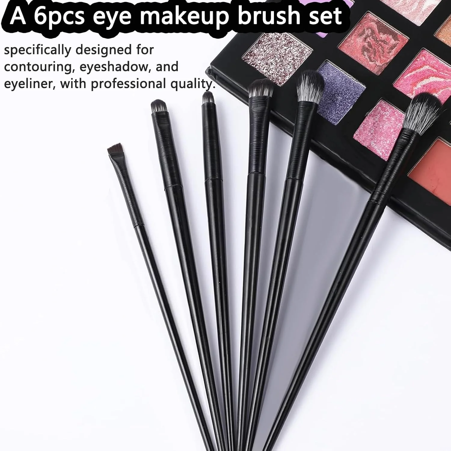 ست 6 عددی براش سایه چشم، ست براش آرایش چشم، براش خط چشم، ابرو، ترکیب کننده، کانسیلر، براش سایه چشم، ابزار آرایش صورت برای مشخص کردن، پخش کردن و سایه زدن، فوق العاده نرم، دسته چوبی راش ست 6 عددی براش سایه چشم، ست براش آرایش چشم، براش خط چشم، ابرو، ترکیب کننده، کانسیلر، براش سایه چشم، ابزار آرایش صورت برای مشخص کردن، پخش کردن و سایه زدن، فوق العاده نرم، دسته چوبی راش