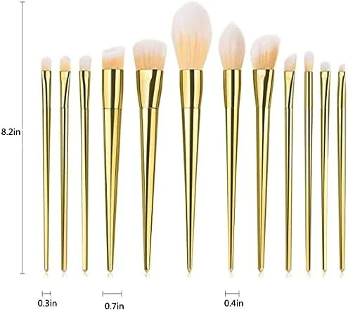 ست برس آرایشی 12 عددی شامل برس کرم پودر، برس پودر ترکیبی، رژگونه، کانسیلر، برس سایه چشم (رنگ: D) ست برس آرایشی 12 عددی شامل برس کرم پودر، برس پودر ترکیبی، رژگونه، کانسیلر، برس سایه چشم (رنگ: D)