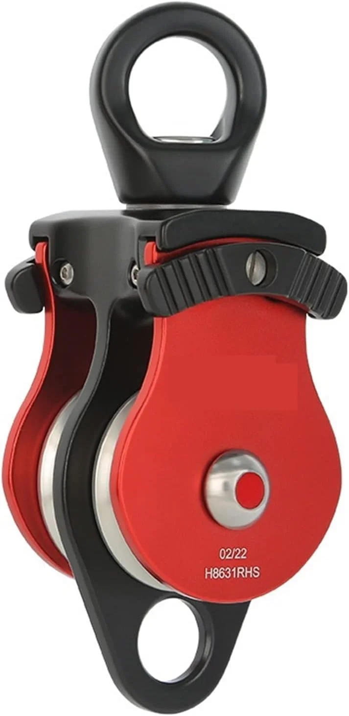 سیمبا، قرقره یونیورسال دوبل، مفصل یونیورسال، حلقه چرخان، طناب ضد گره، قرقره جانبی، کوهنوردی، صخره نوردی