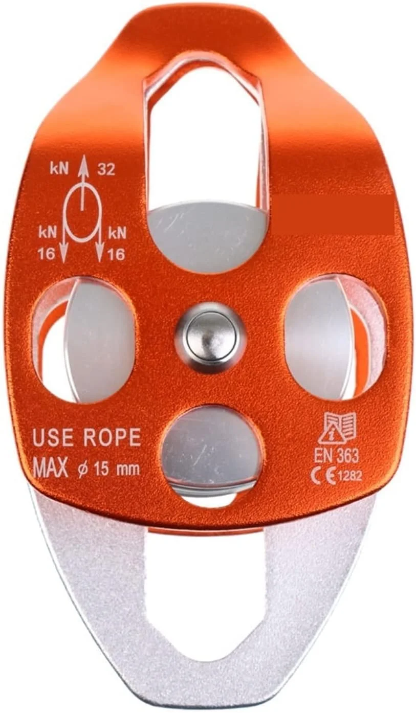 قرقره سیمبای، قرقره کوهنوردی دو طناب با سرعت ثابت به همراه صفحه متحرک، آلومینیومی چند منظوره برای نجات با طناب