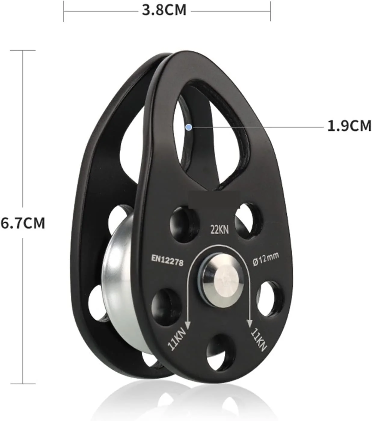 ست قرقره ایمنی SIMBAE با سگک برای کمربند ایمنی، صخره نوردی در فضای باز، ضد سقوط، کار در ارتفاع، ساخت و ساز، مجموعه تحمل بار (رنگ: مجموعه قرقره آبی)