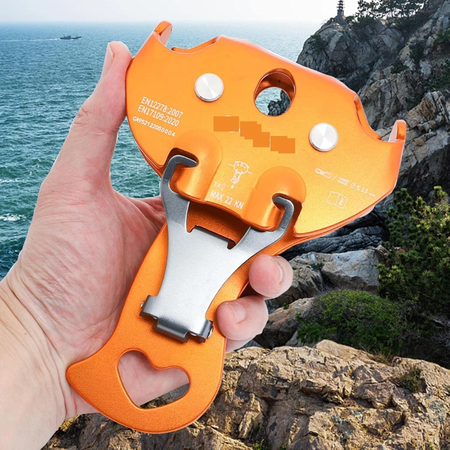 قرقره دوبل سیمبای مناسب صخره نوردی، زیپ لاین و سرعت، برای درختکاری، بالابر، کشش و اتصال در سفرهای خارج از منزل