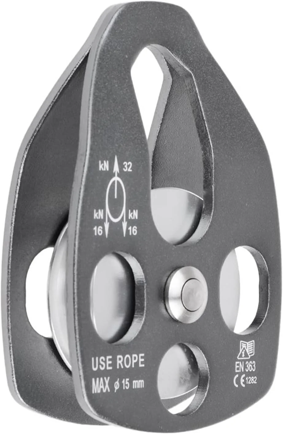 قرقره تک تسمه سیمبای، قرقره نجات بزرگ، قرقره تاب دار یک طرفه برای صخره نوردی، تجهیزات نجات و حمل بار