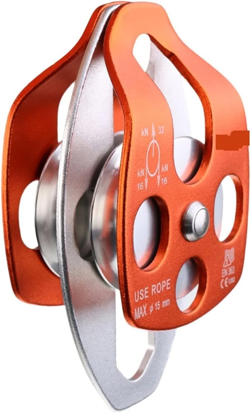 قرقره سیمبای، قرقره کوهنوردی دو طناب با سرعت ثابت به همراه صفحه متحرک، آلومینیومی چند منظوره برای نجات با طناب