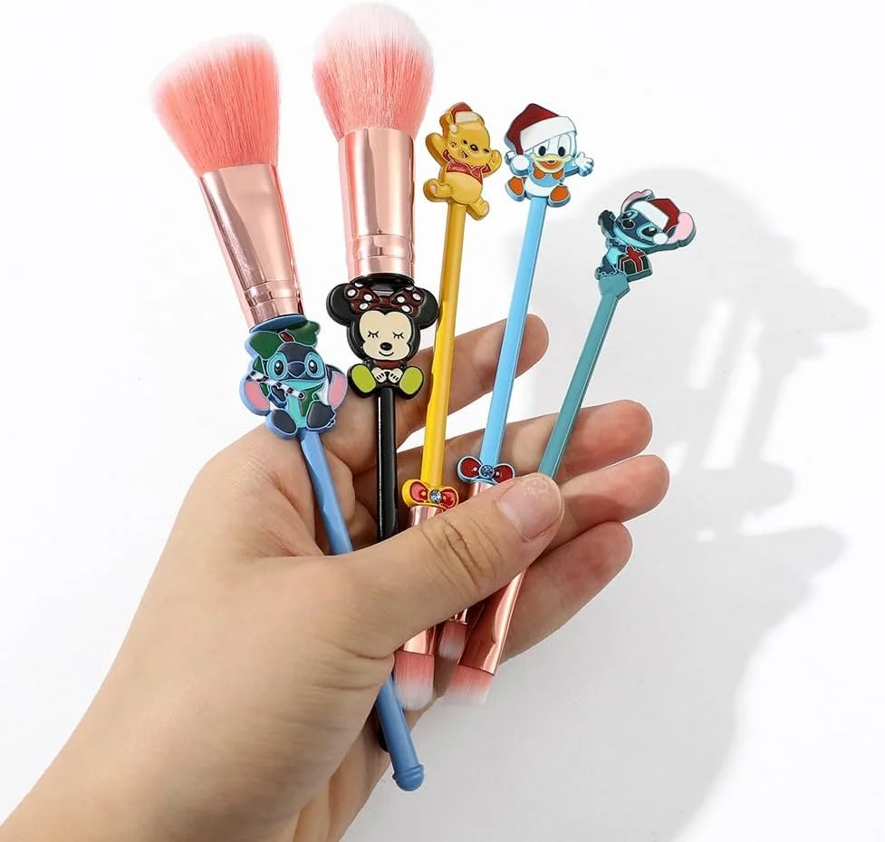 ست برس آرایشی 5 عددی استیچ کریسمس BONFUN، برس سایه چشم آرایشی کریسمس، ست ابزار آرایشی مینی قابل حمل زیبا، هدیه برس آرایشی کریسمس ست برس آرایشی 5 عددی استیچ کریسمس BONFUN، برس سایه چشم آرایشی کریسمس، ست ابزار آرایشی مینی قابل حمل زیبا، هدیه برس آرایشی کریسمس