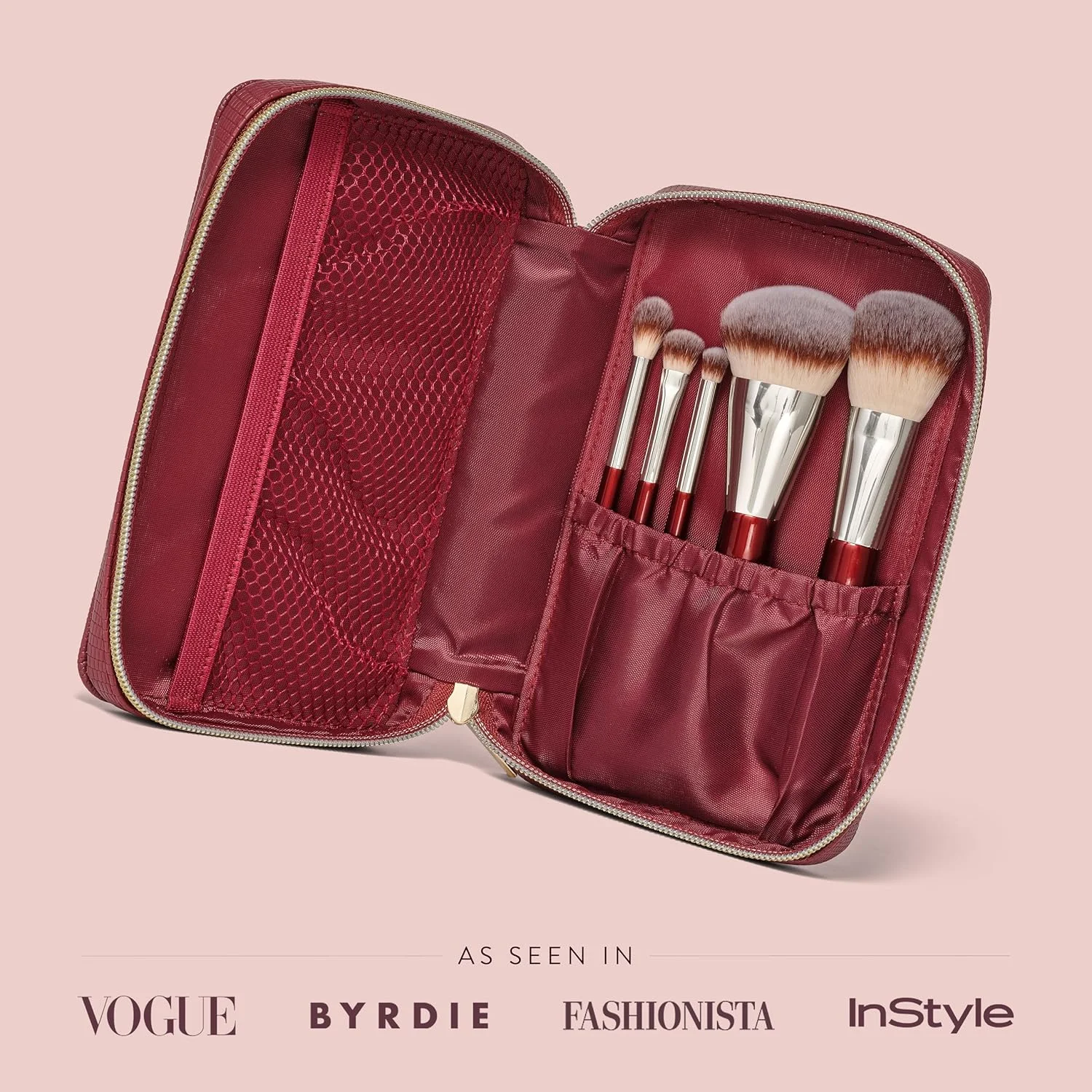 ست برس مسافرتی BK BEAUTY همراه با کیف