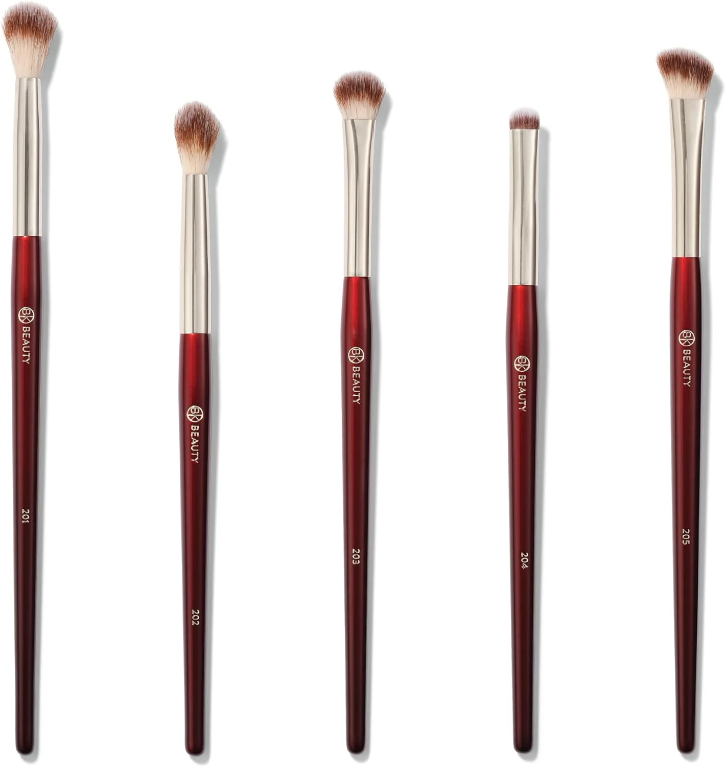 مجموعه براش ضروری BK BEAUTY (5 تکه) - براش های آرایشی حرفه ای برای ترکیب، پخش کردن و مشخص کردن | مجموعه سایه چشم ممتاز برای داشتن ظاهری بی عیب و نقص