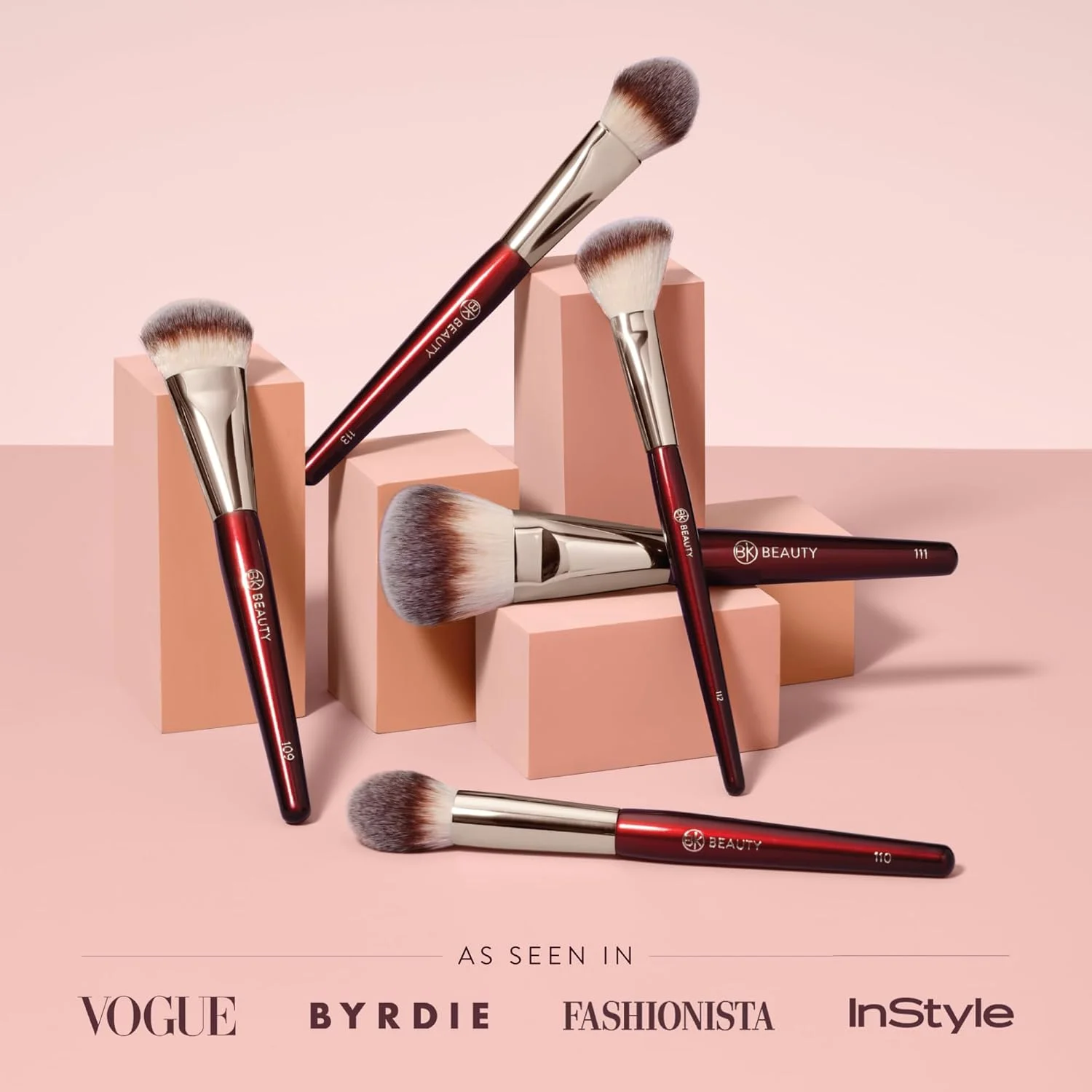 ست براش صورت BK BEAUTY - CORE LINE EXTENSION (5 تکه) - ست براش آرایشی حرفه ای برای محصولات مایع، کرمی و پودری | براش های آرایشی ممتاز برای استفاده بی نقص ست براش صورت BK BEAUTY - CORE LINE EXTENSION (5 تکه) - ست براش آرایشی حرفه ای برای محصولات مایع، کرمی و پودری | براش های آرایشی ممتاز برای استفاده بی نقص