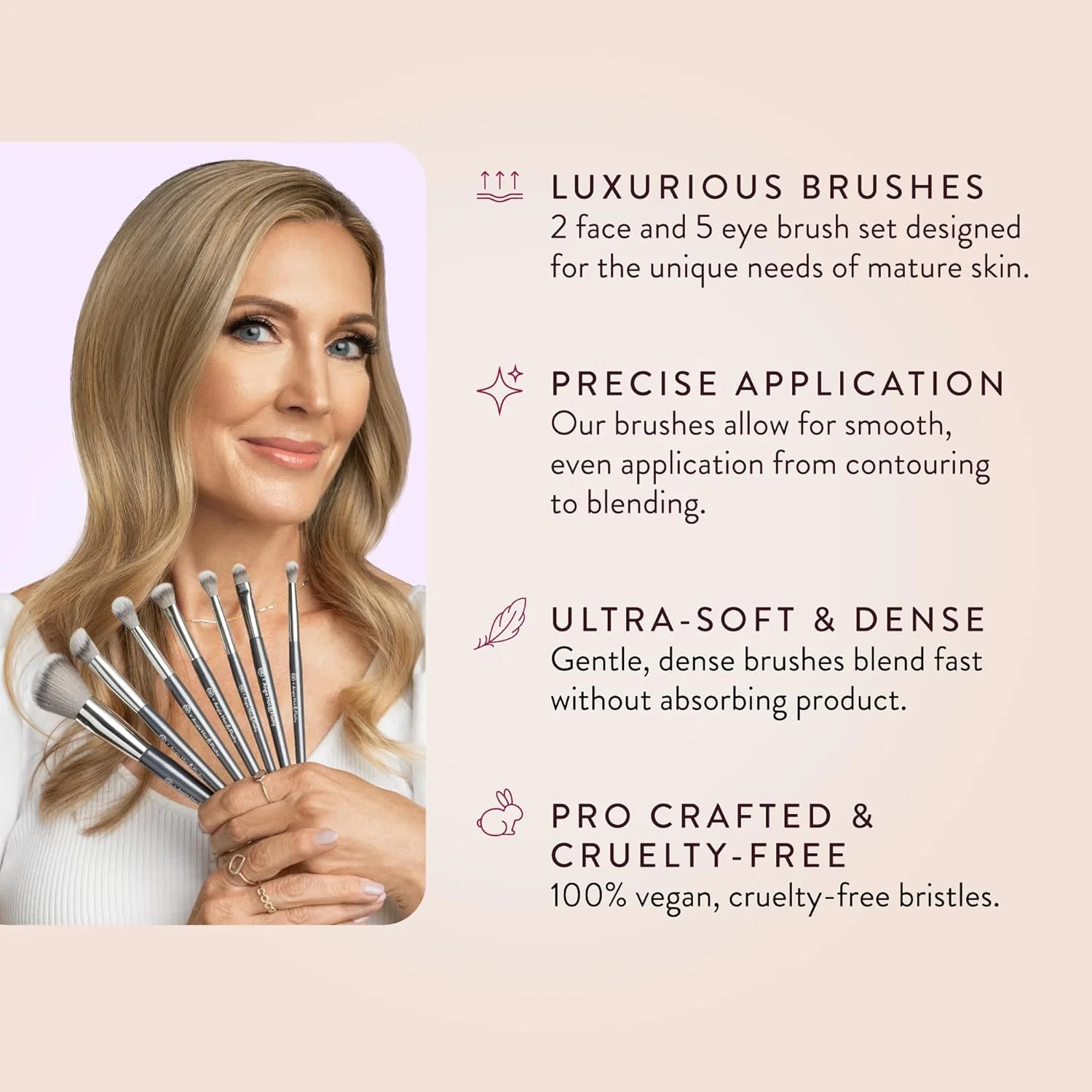 ست براش آرایشی BK BEAUTY Angie Hot & Flashy (7 تکه) ست براش آرایشی BK BEAUTY Angie Hot & Flashy (7 تکه)