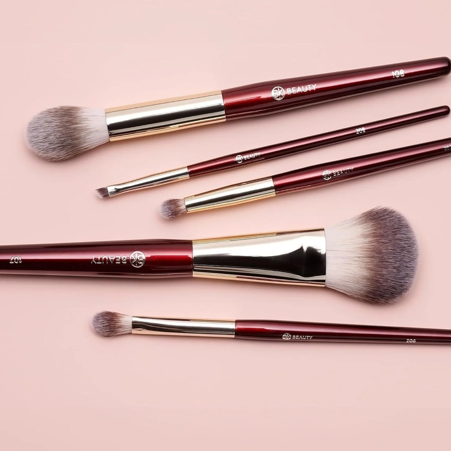 مجموعه براش های دقیق BK BEAUTY (5 تکه) - ست براش آرایشی حرفه ای برای برنزر، رژگونه، کانتور، پودر و آرایش چشم | براش های صورت ممتاز برای استفاده بی نقص مجموعه براش های دقیق BK BEAUTY (5 تکه) - ست براش آرایشی حرفه ای برای برنزر، رژگونه، کانتور، پودر و آرایش چشم | براش های صورت ممتاز برای استفاده بی نقص