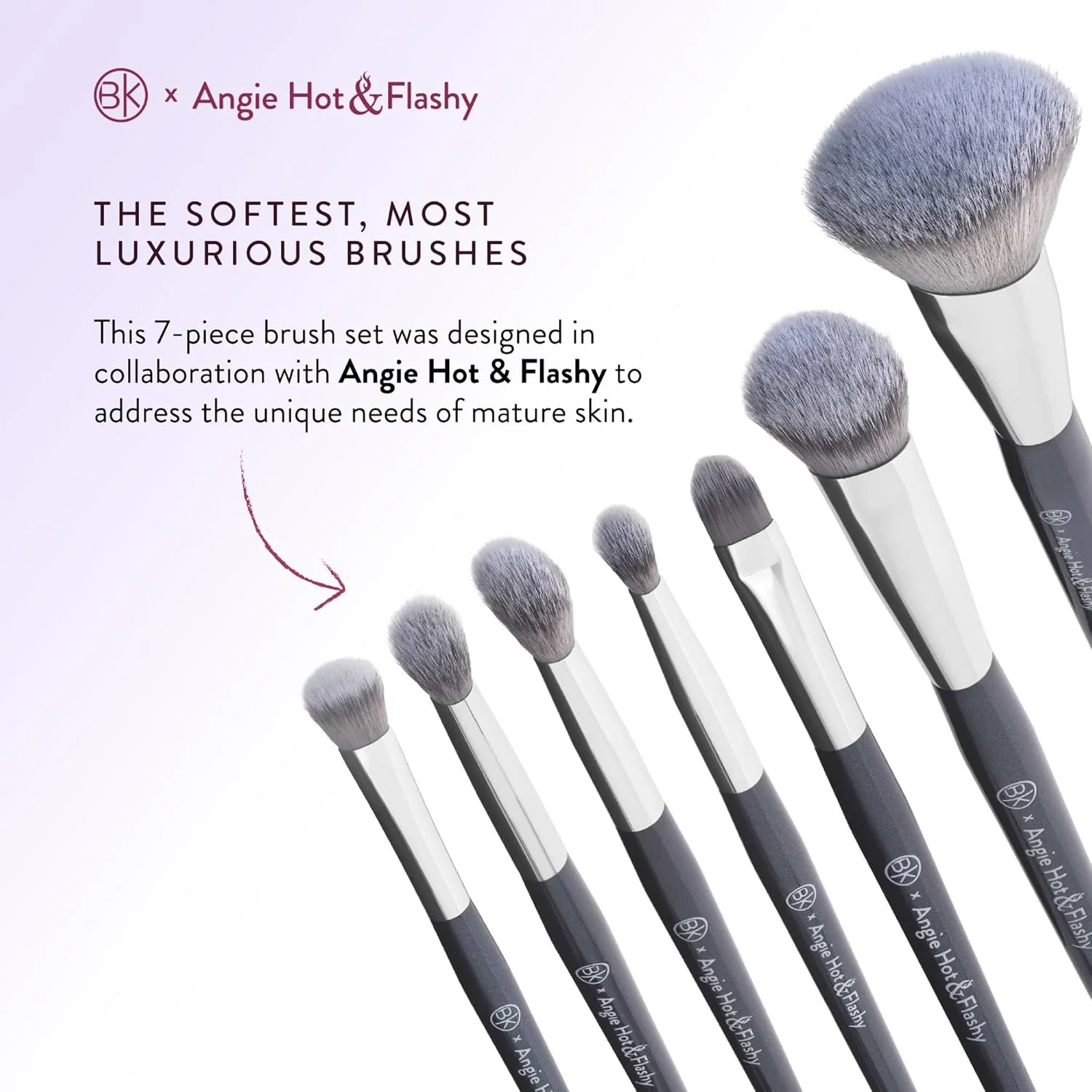 ست براش آرایشی BK BEAUTY Angie Hot & Flashy (7 تکه) ست براش آرایشی BK BEAUTY Angie Hot & Flashy (7 تکه)