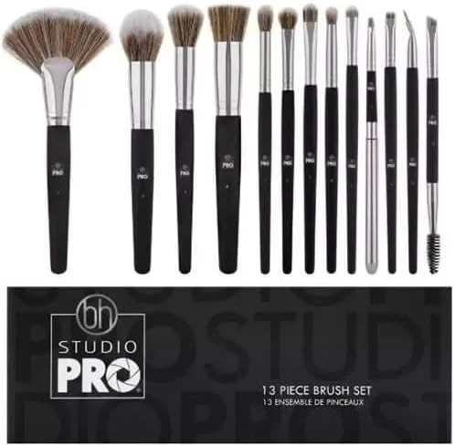 ست برس آرایشی حرفه ای 13 عددی BH STUDIO PRO - مشکی ست برس آرایشی حرفه ای 13 عددی BH STUDIO PRO - مشکی