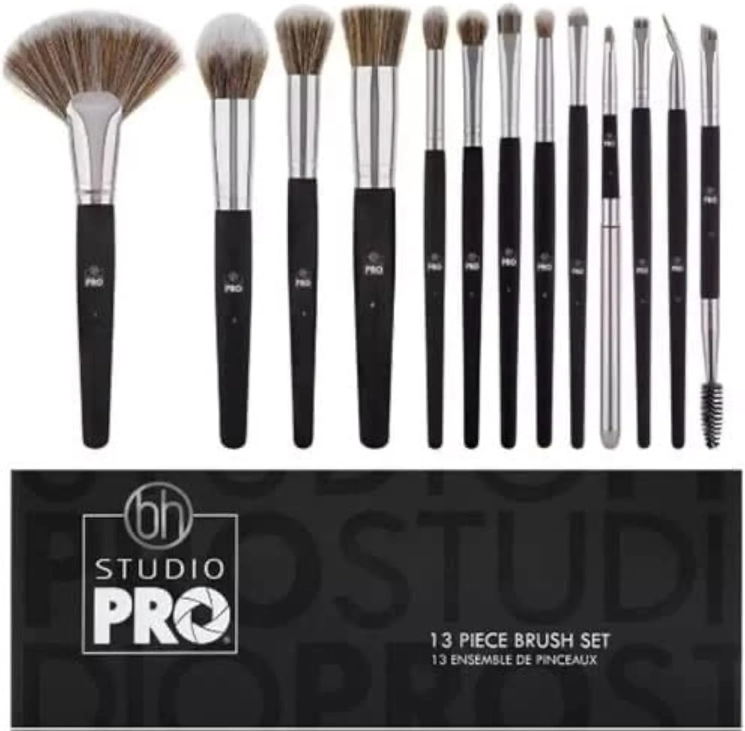 ست برس آرایشی حرفه ای 13 تکه BH STUDIO PRO - مشکی