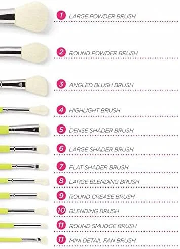 ست براش آرایشی 12 تکه BH STUDIO PRO مدل Colour Festival