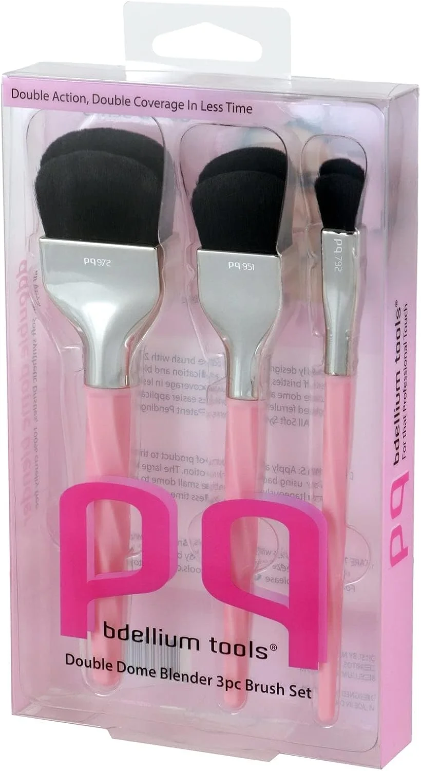 ست برس آرایشی حرفه ای Bdellium Tools - بلندر گنبدی دوتایی 3 تکه ست برس آرایشی حرفه ای Bdellium Tools - بلندر گنبدی دوتایی 3 تکه