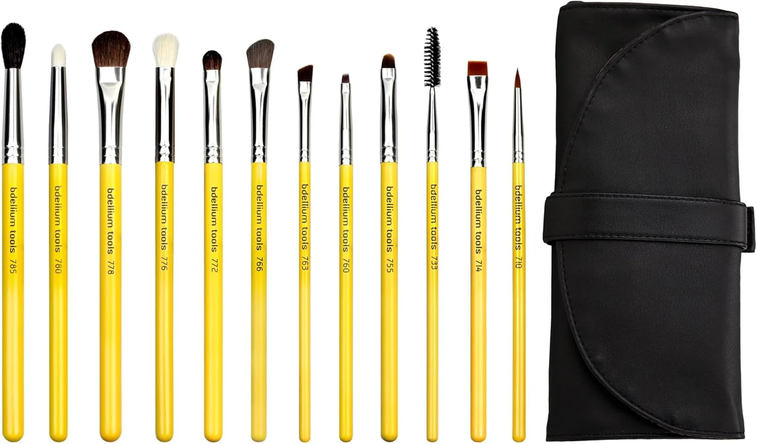 مجموعه برس چشم و کیف استودیویی Bdellium Tools، خط استودیو، مجموعه 12 عددی
