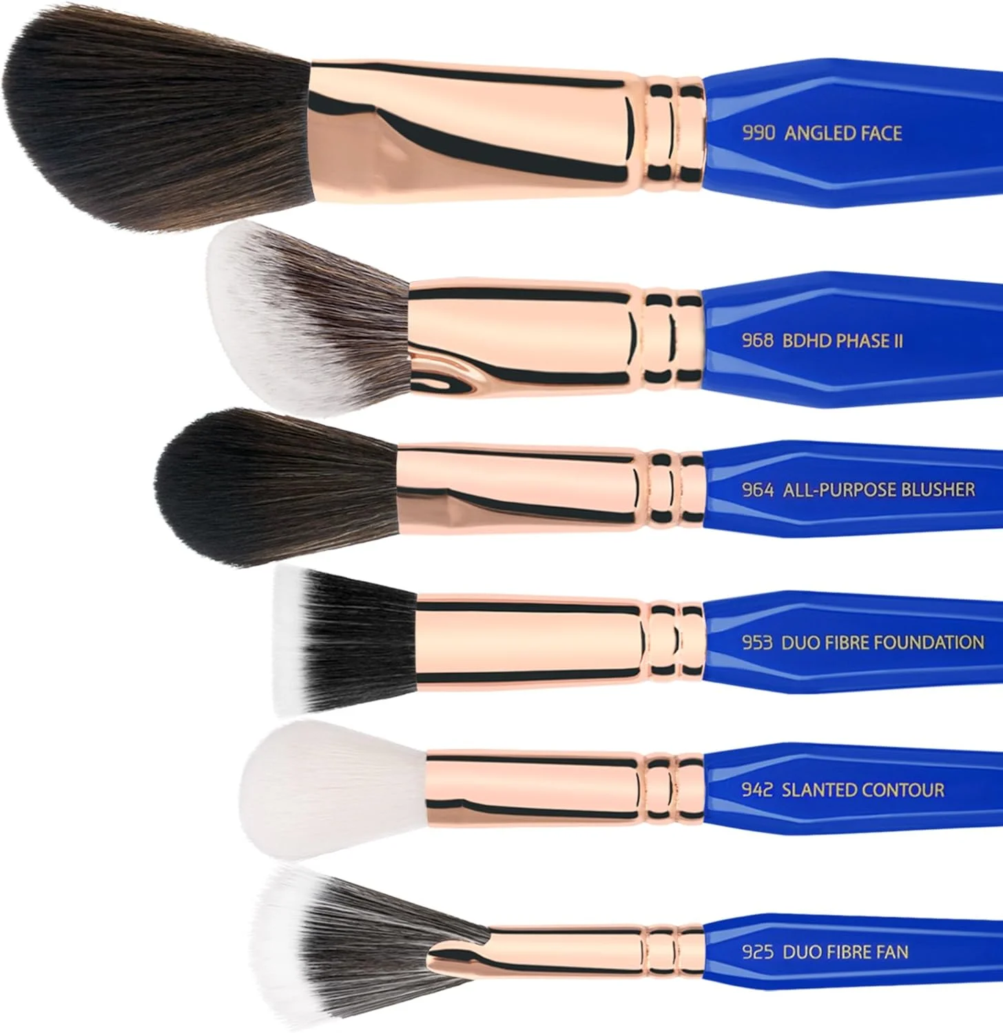 ست کامل 15 تکه برس آرایشی مثلث طلایی Bdellium Tools، فاز III