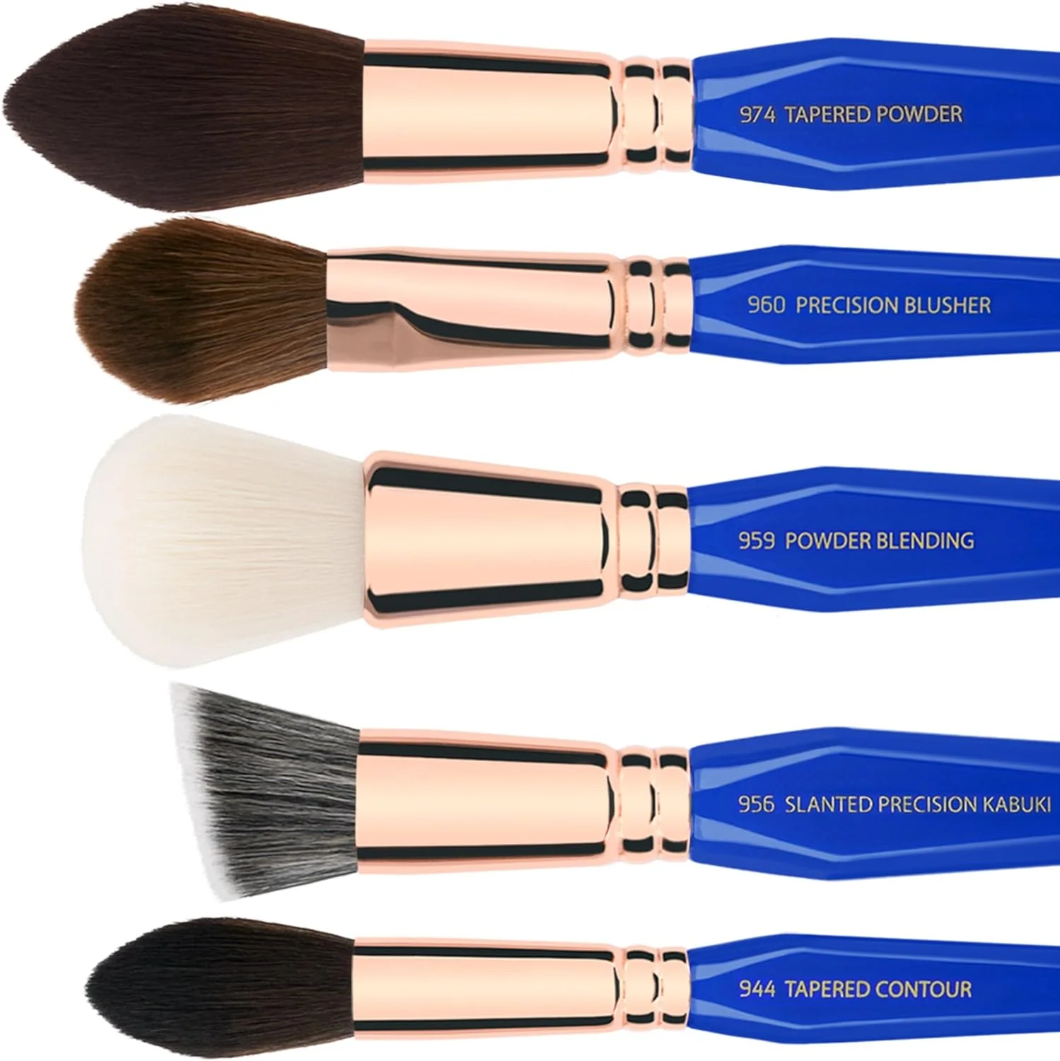 ست کامل 15 تکه براش آرایشی مثلث طلایی Bdellium Tools، فاز II