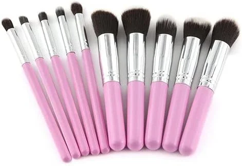 ست برس آرایشی AVTY ابزار حرفه ای کرم پودر خط چشم سایه چشم (صورتی) ست برس آرایشی AVTY ابزار حرفه ای کرم پودر خط چشم سایه چشم (صورتی)