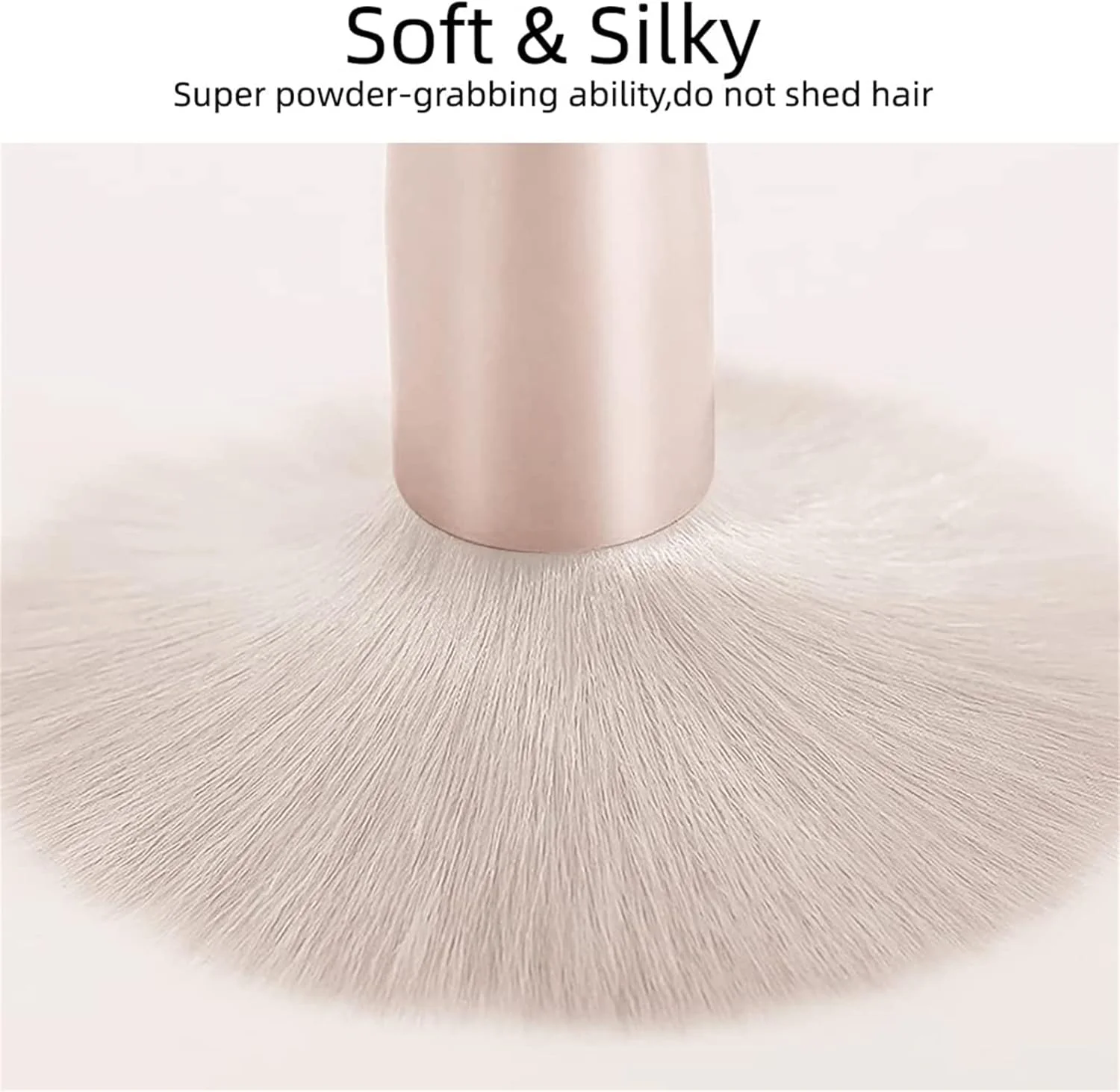 ست برس آرایشی Arabest، کیت 8 عددی برس مسافرتی با کیف PU، برس های نرم و قابل حمل سایز کوچک برای آرایش صورت، سایه چشم، لب، ابزار آرایشی برای دختران و زنان (رنگ برنجی عاجی)