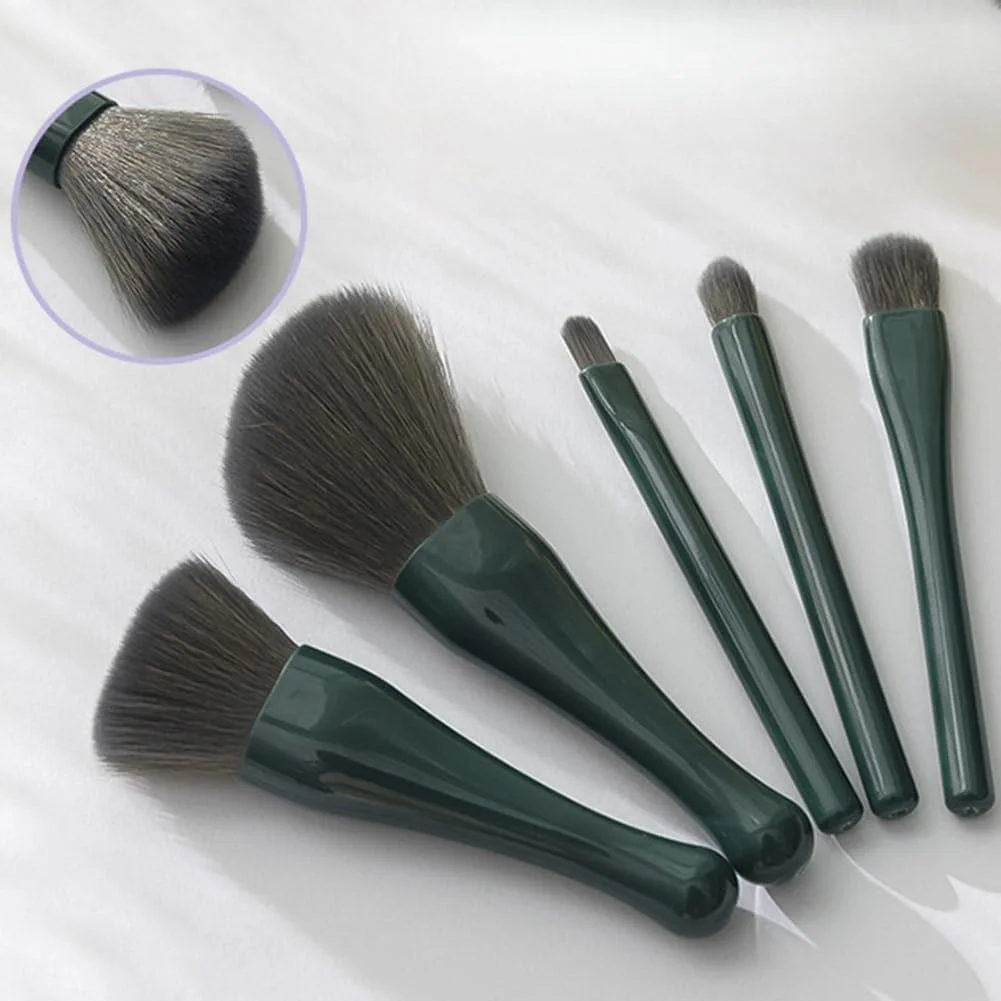 ست برس آرایشی مسافرتی ARFUKA، ست برس آرایشی مینی با عملکرد کامل، کیت برس آرایشی با کیف برس و آینه داخلی، سبز ست برس آرایشی مسافرتی ARFUKA، ست برس آرایشی مینی با عملکرد کامل، کیت برس آرایشی با کیف برس و آینه داخلی، سبز