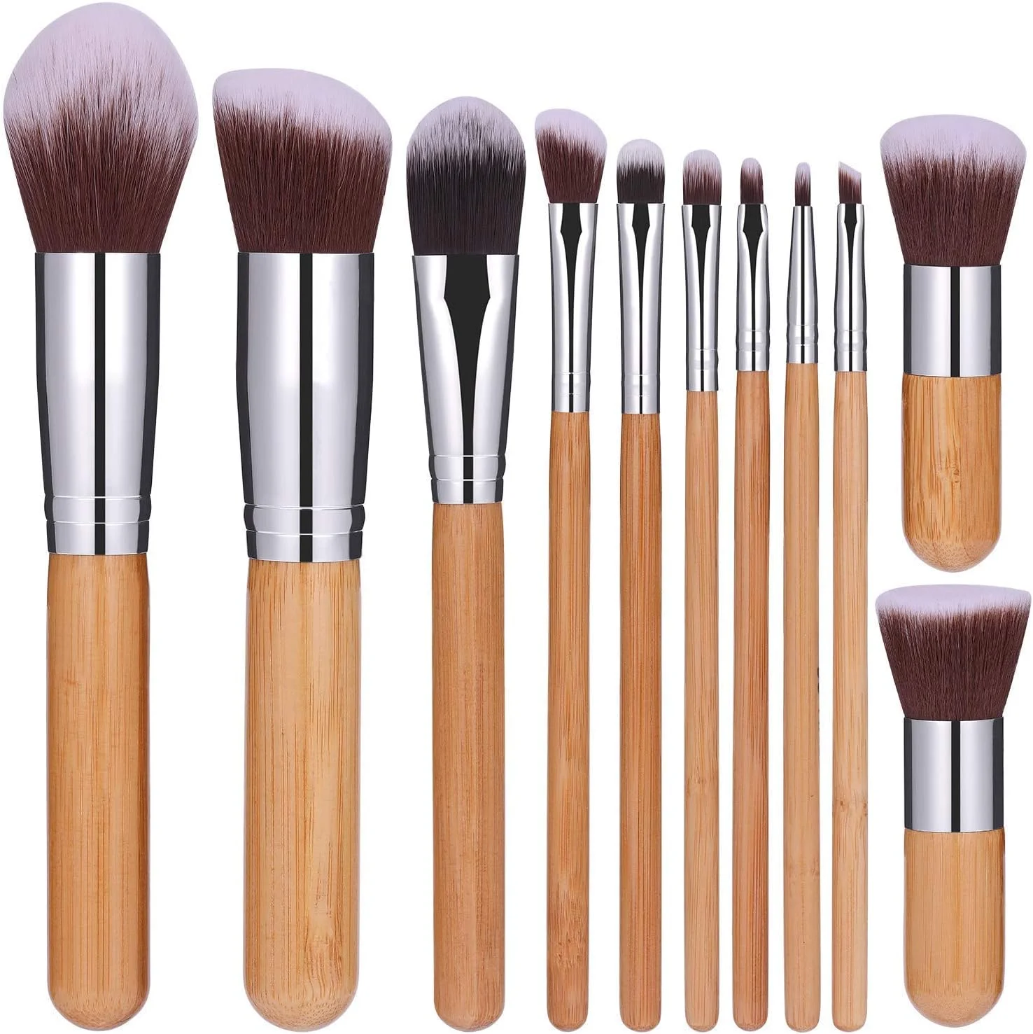 ست برس آرایشی 11 عددی آنجلی، برس های حرفه ای کابوکی برای کرم پودر، ترکیب، رژگونه، کانسیلر، چشم، صورت، پودر مایع و کرم، کیت برس لوازم آرایشی ست برس آرایشی 11 عددی آنجلی، برس های حرفه ای کابوکی برای کرم پودر، ترکیب، رژگونه، کانسیلر، چشم، صورت، پودر مایع و کرم، کیت برس لوازم آرایشی