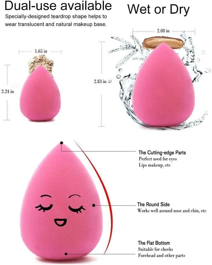 ست برس آرایشی آنجلیک 10 تکه مشکی، ابزار حرفه ای برای کرم پودر، خط چشم، سایه چشم به همراه پد اسفنجی