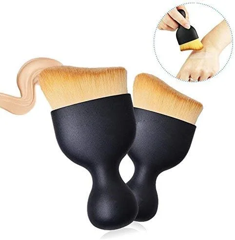 ست 2 عددی برس آرایشی کابوکی ANCHORPRISE، برس حرفه ای تخت برای کرم پودر، رژگونه، پودر کابوکی، کانتورینگ، ابزار آرایشی، هدیه ای برای بانوان، مناسب مسافرت