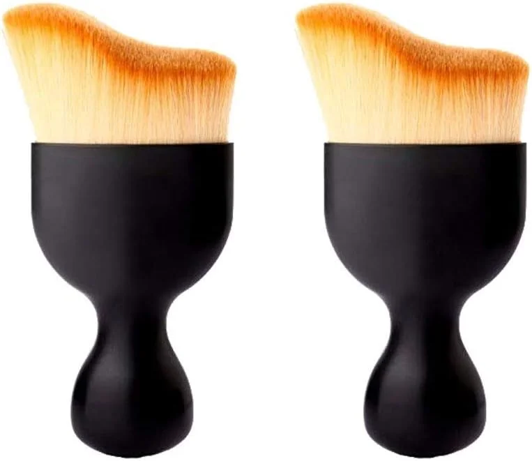 ست 2 عددی برس آرایشی کابوکی ANCHORPRISE، برس حرفه ای تخت برای کرم پودر، رژگونه، پودر کابوکی، کانتورینگ، ابزار آرایشی، هدیه ای برای بانوان، مناسب مسافرت