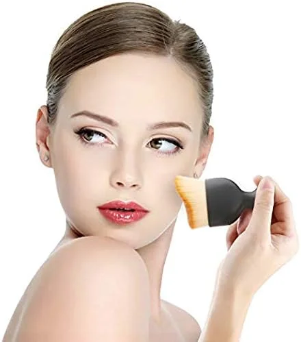 ست 2 عددی برس آرایشی کابوکی ANCHORPRISE، برس حرفه ای تخت برای کرم پودر، رژگونه، پودر کابوکی، کانتورینگ، ابزار آرایشی، هدیه ای برای بانوان، مناسب مسافرت