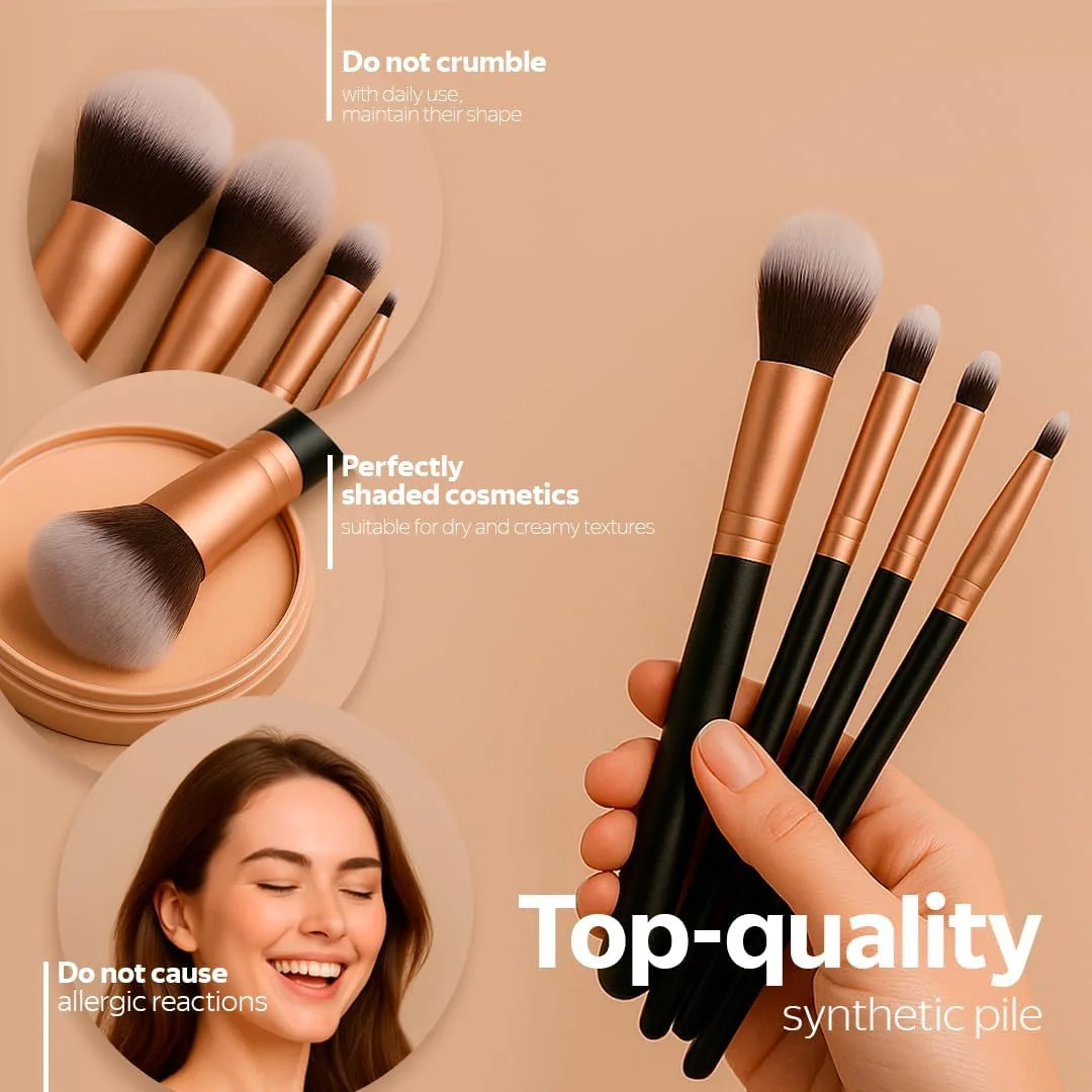 ست برس آرایشی 16 تکه AMROAH به همراه 1 تیغ ابرو، برس های آرایشی ممتاز مصنوعی برای کرم پودر، کیت برس های آرایشی حرفه ای برای پودر، کانسیلر، سایه چشم، رژگونه و هایلایتر ست برس آرایشی 16 تکه AMROAH به همراه 1 تیغ ابرو، برس های آرایشی ممتاز مصنوعی برای کرم پودر، کیت برس های آرایشی حرفه ای برای پودر، کانسیلر، سایه چشم، رژگونه و هایلایتر