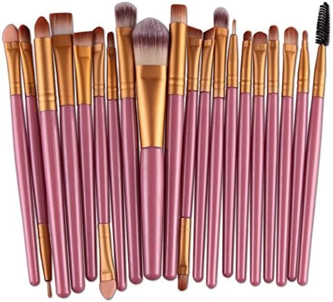 ست برس آرایشی 20 عددی AMIZOB برای سایه چشم، خط چشم، کرم پودر، رژگونه، رژ لب، برس آرایشی پودری، مایع و کرمی (صورتی+طلایی) ست برس آرایشی 20 عددی AMIZOB برای سایه چشم، خط چشم، کرم پودر، رژگونه، رژ لب، برس آرایشی پودری، مایع و کرمی (صورتی+طلایی)