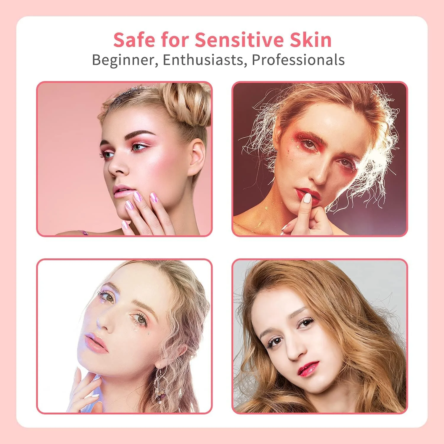 ست 5 عددی براش آرایشی Amerteer، ست براش مسافرتی با قابلیت حمل آسان شامل براش سایه چشم، براش لب، براش صورت، براش ابرو، براش کرم پودر، مناسب برای آرایش روزانه بیرون از خانه