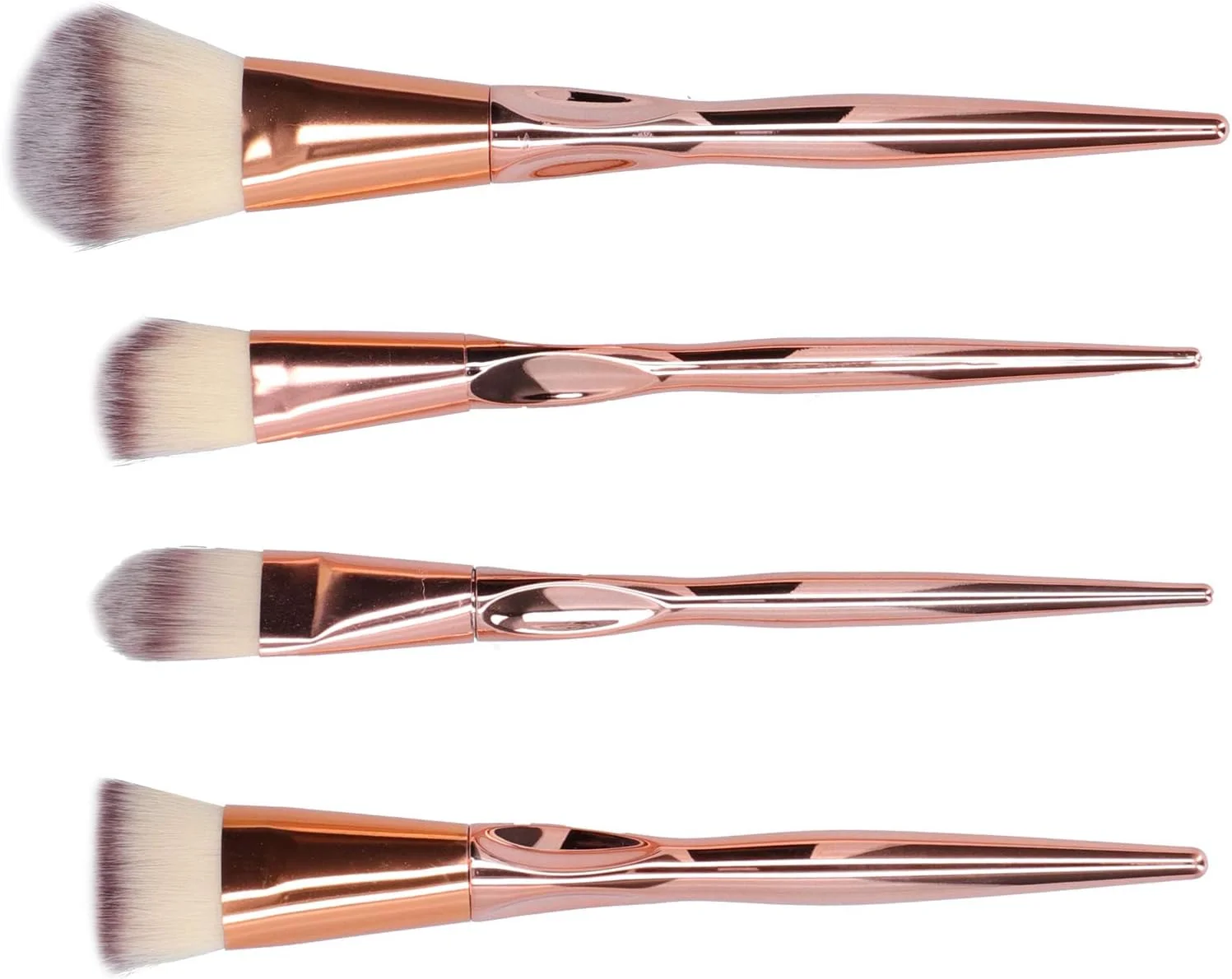 ست برس آرایشی Adsire، برس های آرایشی زیبایی، ABS نرم الاستیک کاربردی بزرگ بادوام 4 عددی برای دختران و زنان برای ایجاد آرایش صورت بی نقص