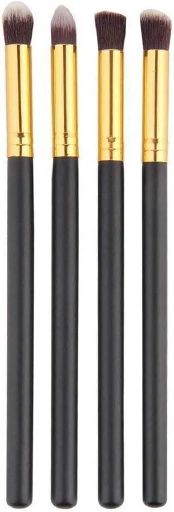 ست 4 عددی برس چشم حرفه ای آدبنی، شامل برس های کرم پودر، ریمل، ترکیب کننده و مدادی، ابزار آرایش، برس مشکی آرایشی، مشکی