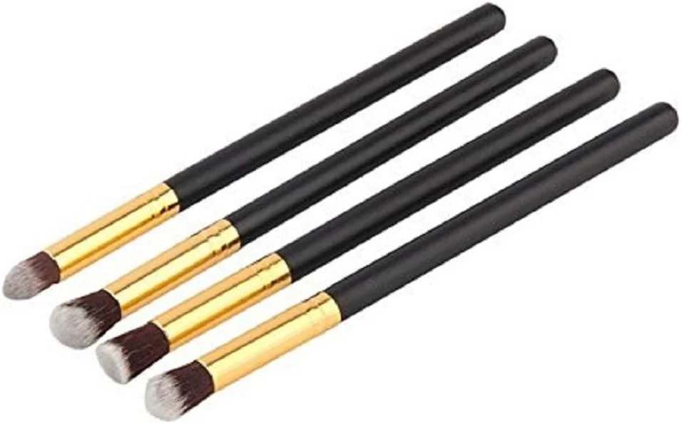 ست 4 عددی برس چشم حرفه ای آدبنی، شامل برس های کرم پودر، ریمل، ترکیب کننده و مدادی، ابزار آرایش، برس مشکی آرایشی، مشکی