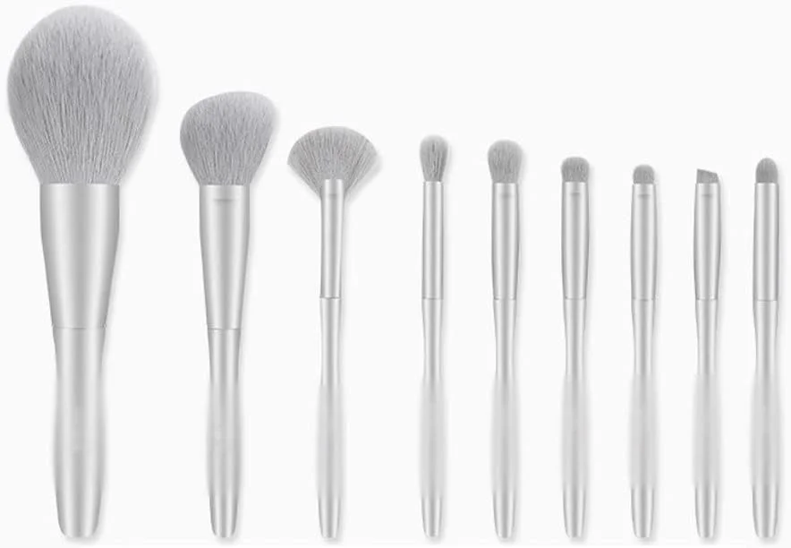 ست 9 عددی برس آرایشی، ست کامل برس پودر فیکس، کانسیلر و سایه چشم ست 9 عددی برس آرایشی، ست کامل برس پودر فیکس، کانسیلر و سایه چشم