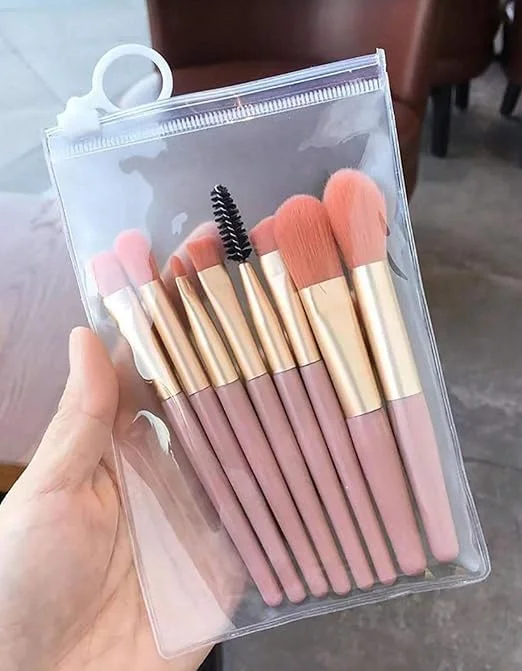 ست برس آرایشی 8 تکه، برس های آرایشی مینی برای کرم پودر، پودر، رژگونه، سایه چشم، مژه و کانسیلر، ست برس آرایشی حرفه ای برای لوازم آرایشی ست برس آرایشی 8 تکه، برس های آرایشی مینی برای کرم پودر، پودر، رژگونه، سایه چشم، مژه و کانسیلر، ست برس آرایشی حرفه ای برای لوازم آرایشی