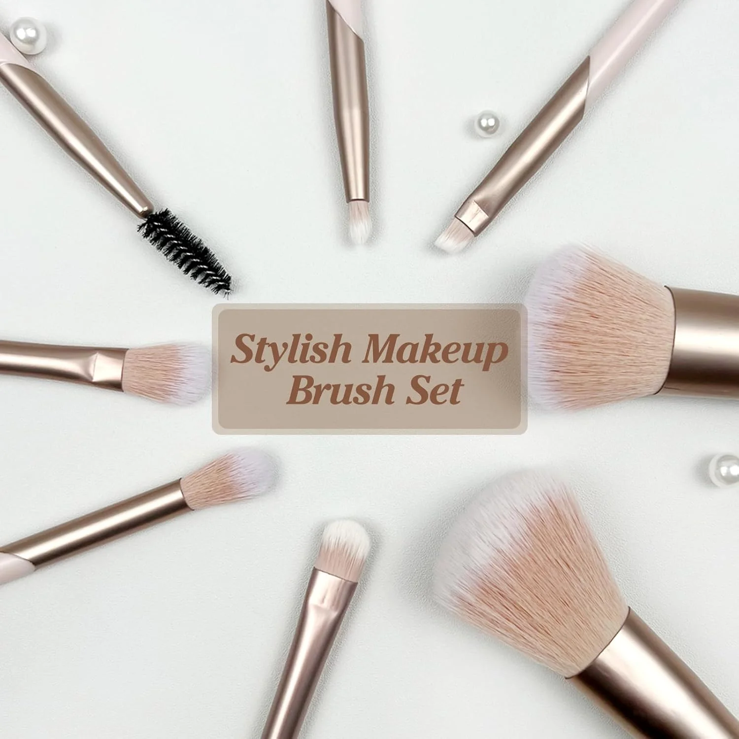 ست براش آرایشی صورت شیک 8 تکه - براش کرم پودر، سایه چشم و پودر فیکس، کیت آرایشی حرفه ای برای تمام نیازهای شما ست براش آرایشی صورت شیک 8 تکه - براش کرم پودر، سایه چشم و پودر فیکس، کیت آرایشی حرفه ای برای تمام نیازهای شما