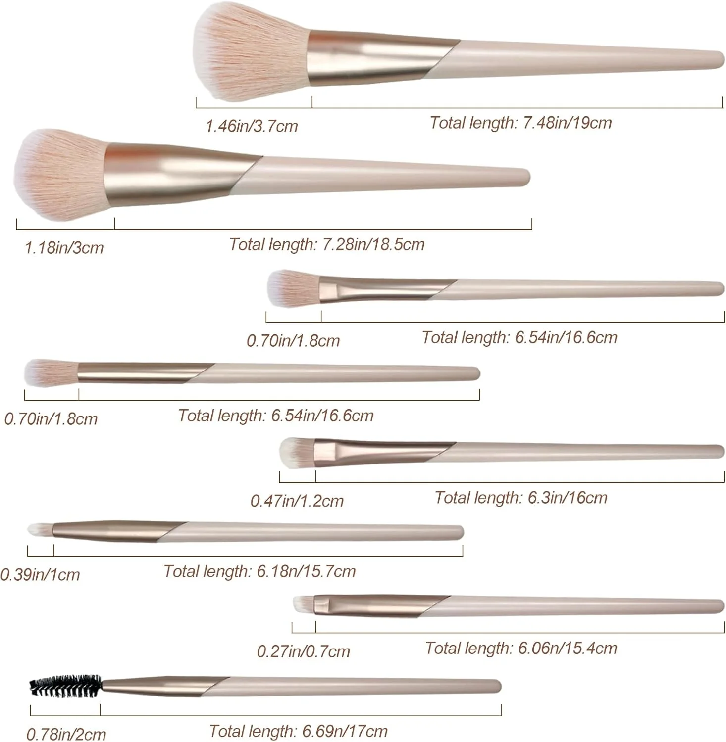 ست براش آرایشی صورت شیک 8 تکه - براش کرم پودر، سایه چشم و پودر فیکس، کیت آرایشی حرفه ای برای تمام نیازهای شما ست براش آرایشی صورت شیک 8 تکه - براش کرم پودر، سایه چشم و پودر فیکس، کیت آرایشی حرفه ای برای تمام نیازهای شما