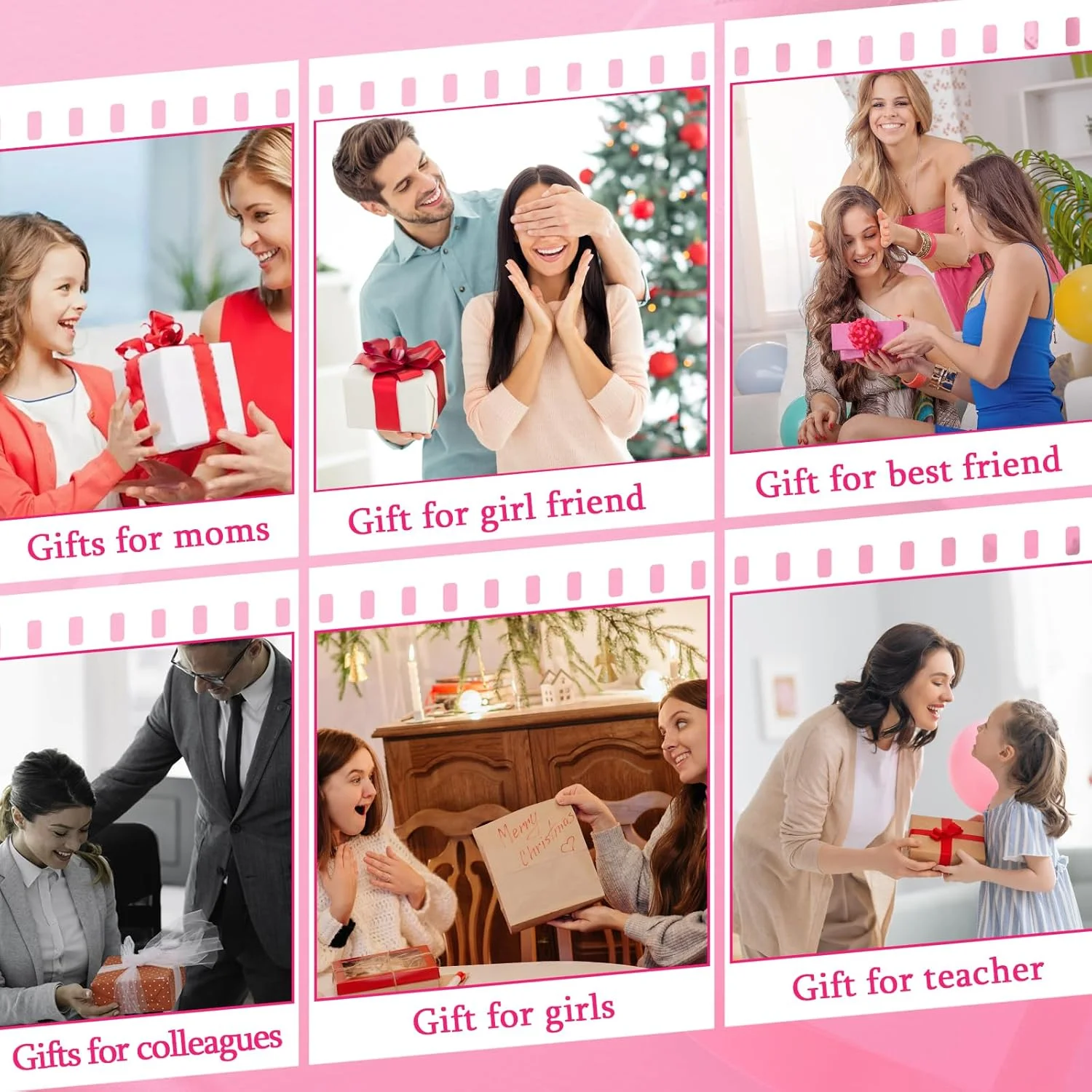 ست برس آرایشی مسافرتی 8 تکه با آینه LED، لوازم جمع و جور و شیک، هدیه های شخصی سازی شده با حروف اول اسم، ایده هدیه برای دختران نوجوان و زنان جوان (صورتی، P)