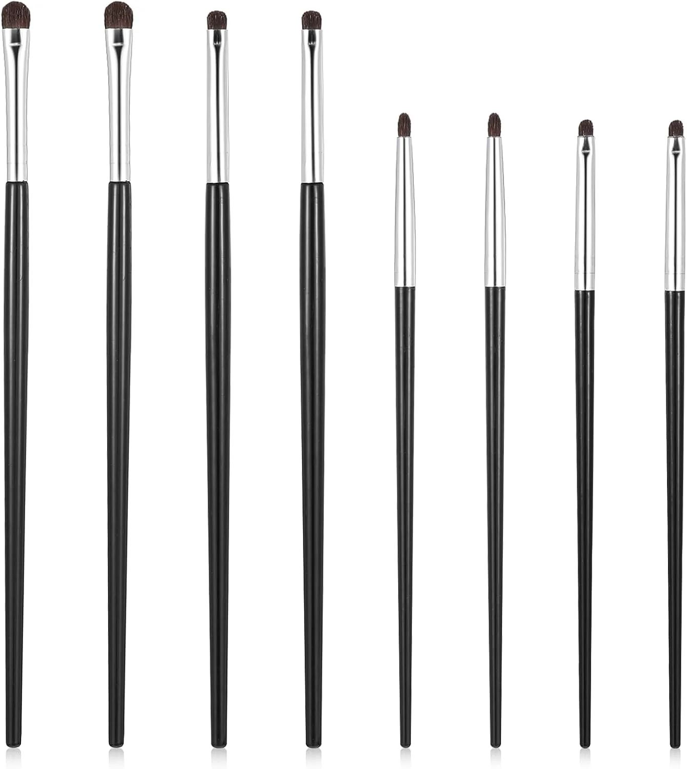 ست 8 عددی براش خط چشم، ست براش مینی آرایش چشم، براش فوق العاده نازک، براش خط چشم نوک تیز دقیق، براش تخت برای سایه چشم، خط چشم، پودر، کرم و کانسیلر مایع ست 8 عددی براش خط چشم، ست براش مینی آرایش چشم، براش فوق العاده نازک، براش خط چشم نوک تیز دقیق، براش تخت برای سایه چشم، خط چشم، پودر، کرم و کانسیلر مایع