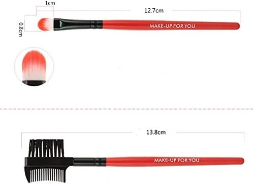 ست 7 عددی برس آرایشی حرفه ای کاربردی با کیف قرمز ست 7 عددی برس آرایشی حرفه ای کاربردی با کیف قرمز