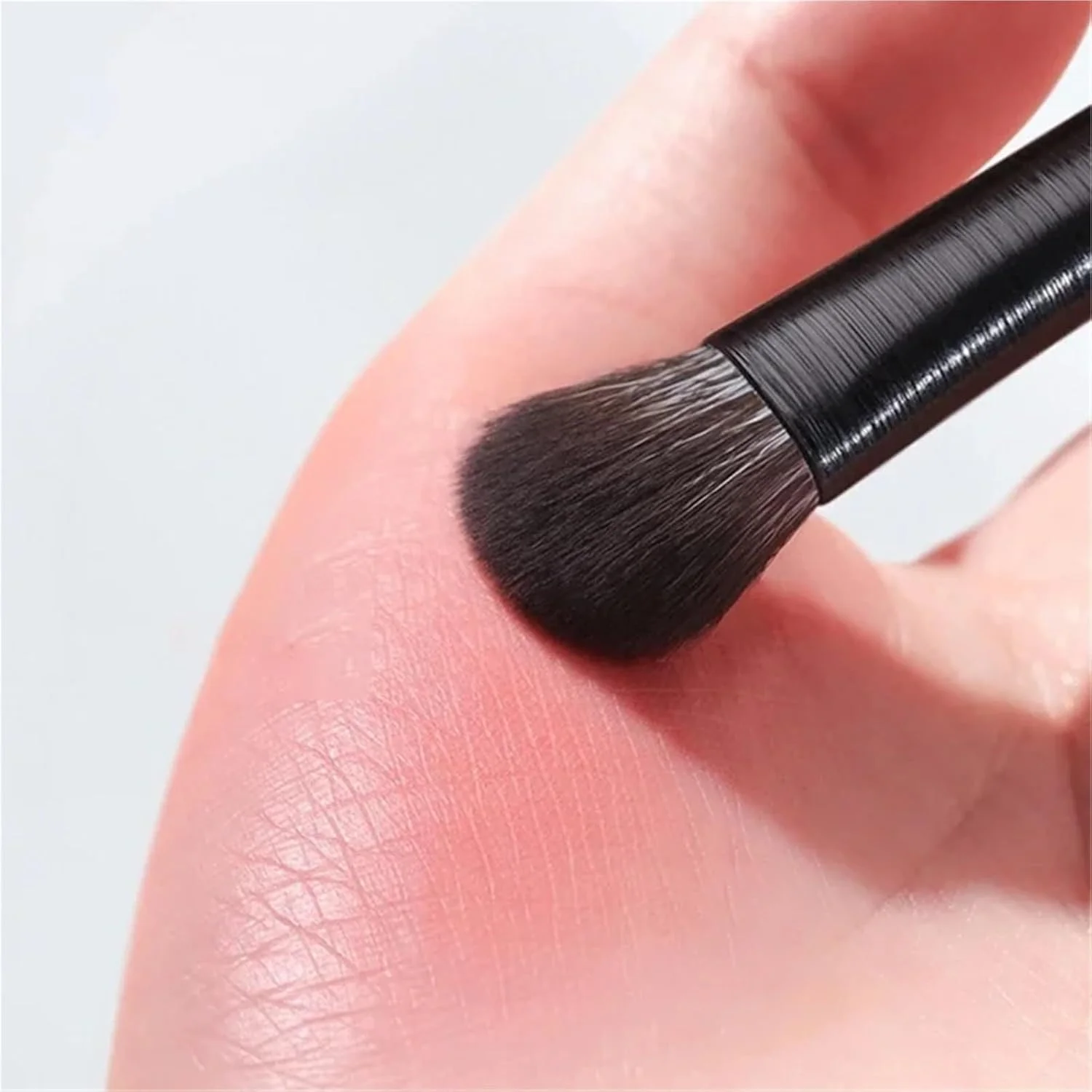 ست 6 عددی برس آرایشی چشم مشکی حرفه ای، ابزار کانتورینگ، سایه چشم، خط چشم و ترکیب برای استفاده بی نقص